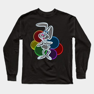 Trix neon style bg Long Sleeve T-Shirt